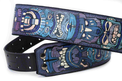 Right On Straps MOJO Tiki Blue Guitar Strap