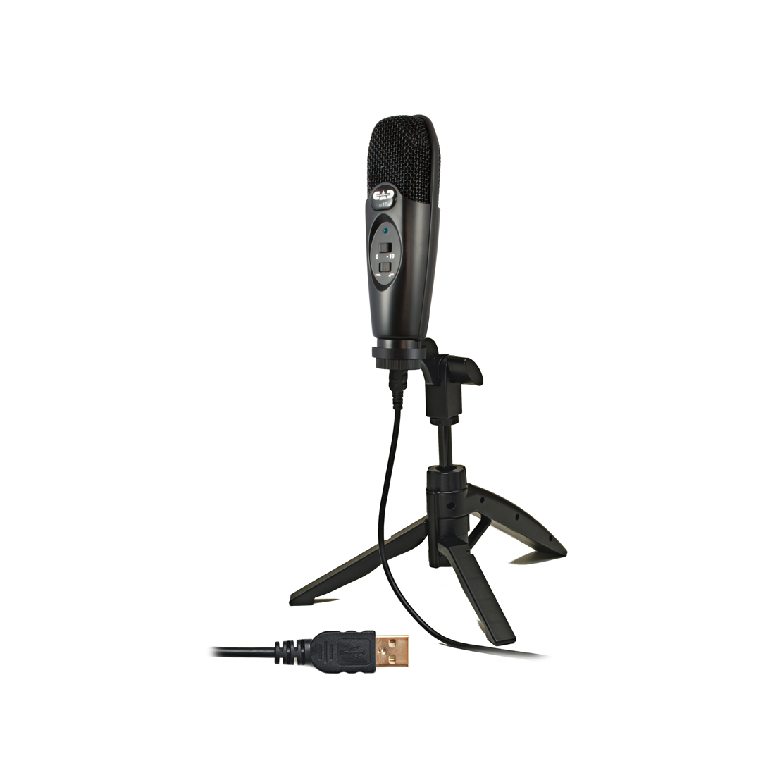 CAD Audio U37 USB Large Condenser Microphone w/Tripod Stand  10ft USB Cable