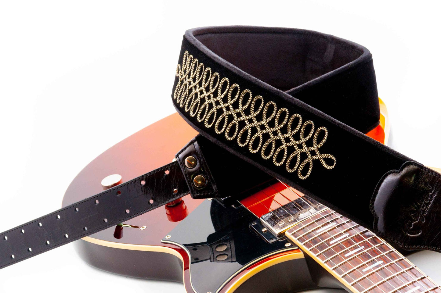 Right On Straps JAZZ Sgt. Peppers Black Guitar Strap